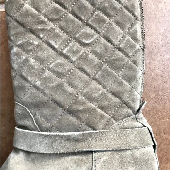 Aquatalia Quilted Suede Moto Style "Weather Proof" Boots size 9.5 - Picture 13 of 14
